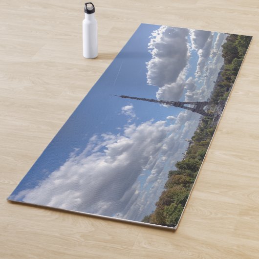 トロカデロからエッフェルタワーのパノラマの景色 ヨガマット (インサイチュ)