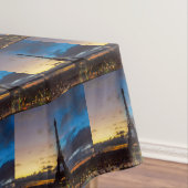 トロカデロからエッフェル塔の上の夜から日 テーブルクロス (インサイチュ)