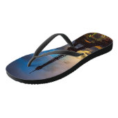 トロカデロからエッフェル塔の上の夜から日 ビーチサンダル (アングル)