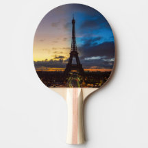 トロカデロからエッフェル塔の上の夜から日