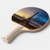 トロカデロからエッフェル塔の上の夜から日 卓球ラケット (正面アングル)