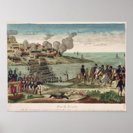 トロカデロ包囲戦 ポスター (正面)