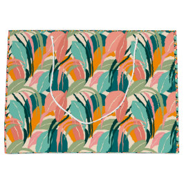 トロカラフルピカル：スイングパームズ抱き枕 ラージペーパーバッグ