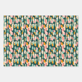 トロカラフルピカル:モンステラジャングルラッピング紙 ラッピングペーパーシート (正面2)