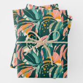 トロカラフルピカル:モンステラジャングルラッピング紙 ラッピングペーパーシート (インサイチュ)