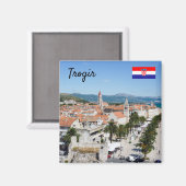 トロギール海底遊歩道 – ダルマティア，クロアチア マグネット (正面/裏面)