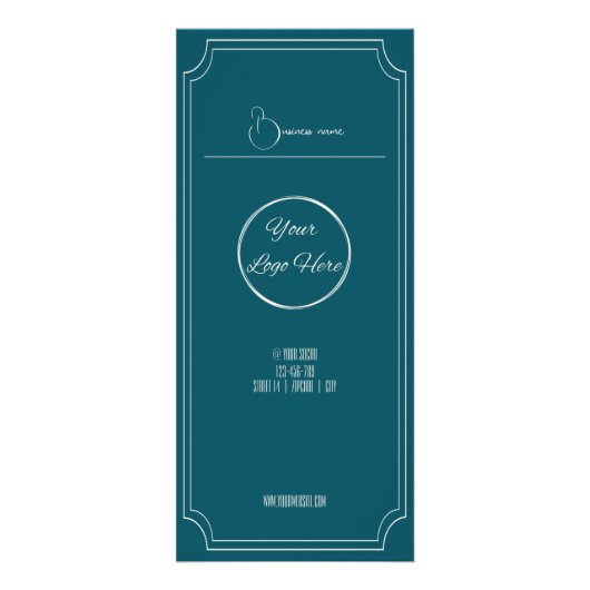 トロゴブティックの価格表を持つガソリンブルー ラックカード (正面)