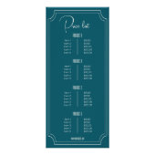 トロゴブティックの価格表を持つガソリンブルー ラックカード (裏面)