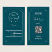 トロゴブティック製品価格ラベル付きガソリンブルー (正面&裏面)