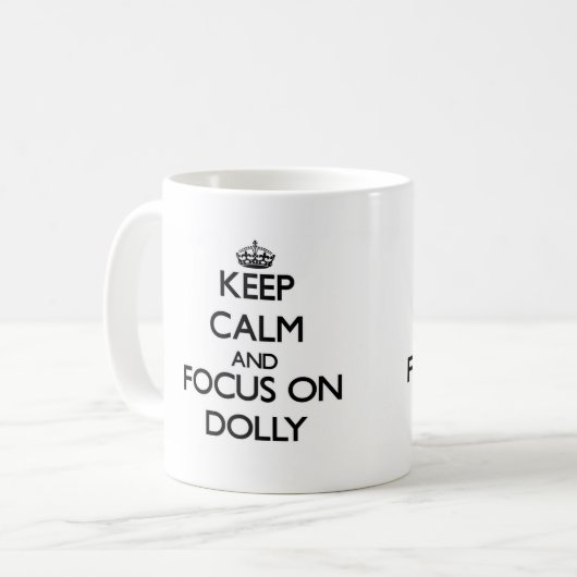 トロッコの平静そして焦点を保って下さい コーヒーマグカップ (正面左)