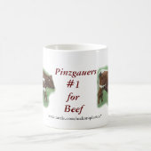 トロッコ及び子牛はマグカスタマイズ コーヒーマグカップ (中央)