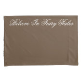 トロッコ無地のグラフィーで茶色 枕カバー (正面右)