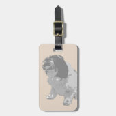 トロッコ犬の荷物のラベル ラゲッジタグ (正面縦)