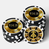トロッター&アソ最終企業のパーティーカジノチップ ポーカーチップ (積み重ね)