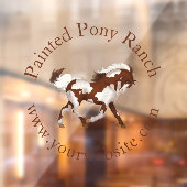 トロッティングオ絵を描ースビーフカスタムル馬のロゴ ウィンドウサイン (シート2)