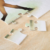 トロッティングバックスキンホースエクエストリアン馬好き ジグソーパズル (側面)