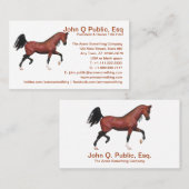 トロッティングベイアラビアンホースファームライディングスクール 名刺 (正面/裏面)