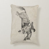 トロッティングホースホリデークリスマス アクセントクッション (裏面(縦))