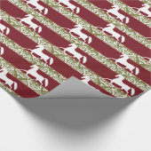 トロッティングホースホリデークリスマス ラッピングペーパー (角)