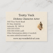 トロティヴェックバイインクルードシャルルディケンズザキムズ 名刺 (裏面)