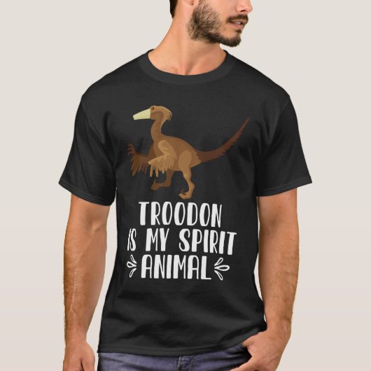 トロドンは私の精神動物だ Tシャツ (正面)