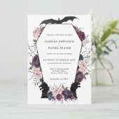 トロネスドラゴン中世ゴシック結婚式招待状 招待状 (スタンド正面)