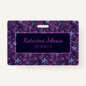 トロピかわいらしフェミニンカルフローラスパスタイルミニバス バッジ (正面)