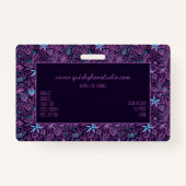 トロピかわいらしフェミニンカルフローラスパスタイルミニバス バッジ (裏面)