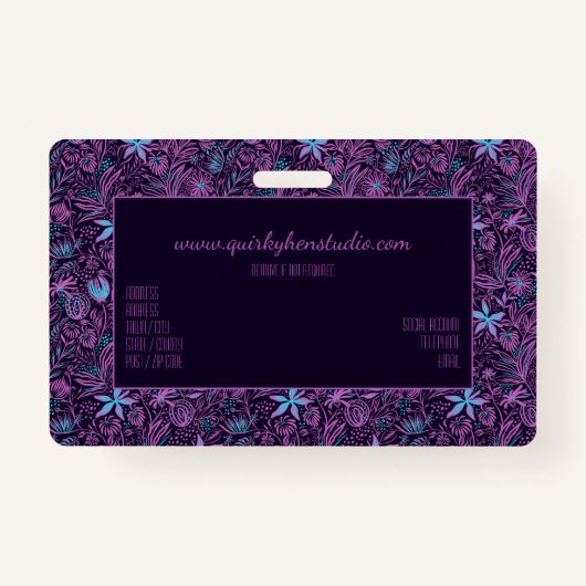 トロピかわいらしフェミニンカルフローラスパスタイルミニバス バッジ (裏面)