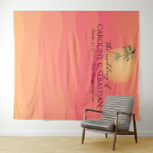 トロピイタリアンカルサンセットパミニマルーム結婚の木 タペストリー (インサイチュ(横))