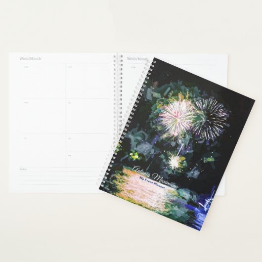 トロピエレガントカルアイランドウォーターカラーマイイベントカスタム プランナー手帳 (ディスプレー)