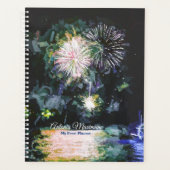 トロピエレガントカルアイランドウォーターカラーマイイベントカスタム プランナー手帳 (正面)