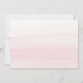 トロピエレガントカルウォーター色フローラブライダルシャワー 招待状 (裏面)