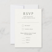 トロピエレガントカルグリーンヴィンテージ結婚スタイル 出欠カード (正面)