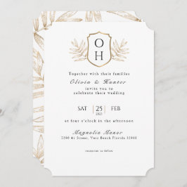 トロピエレガントカルパーム離れ結婚式招待状 招待状