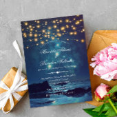 トロピエレガントカルビーチサマー結婚サンセット 招待状