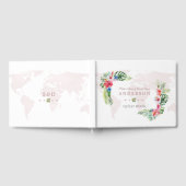 トロピエレガントカルフラワーズワールドマ結婚ップ ゲストブック (全面)