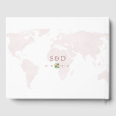 トロピエレガントカルフラワーズワールドマ結婚ップ ゲストブック (裏面)