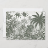 トロピエレガントカルヴィンテージパームズビッグ結婚ナーズ セーブザデート (裏面)