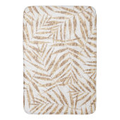 トロピエレガントカル金ゴールドパ葉ーム バスマット (正面縦)