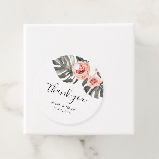 トロピエレガントスフローラ結婚式の引き出物ラベル フェイバータグ (インサイチュ)