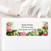 トロピエレガントックグリーン葉フローラ水の色 ラベル (インサイチュ)