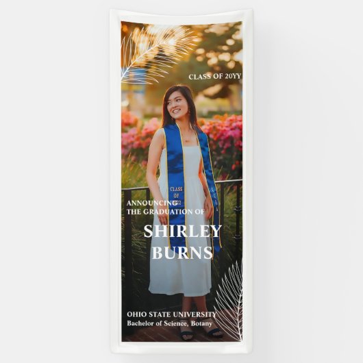 トロピエレガントッ離れク卒業写真バナー 横断幕 (縦)