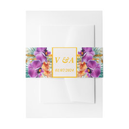 トロピエレガントフォーマルカル結婚ス 招待状ベリーバンド