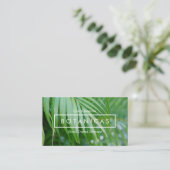 トロピオーガニックッ葉ク・皮気に・スパ・サロン 名刺 (スタンド正面)