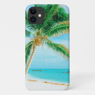 トロピカカリブのルアイランドビーチパームツリー iPhone 11 ケース