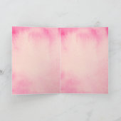 トロピカガーリールピンク桃ハイビスカスフラワー カード (内部)