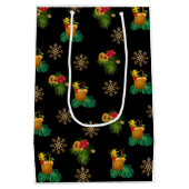 トロピカス – 抱き枕パイナップルブエレガントラック ミディアムペーパーバッグ (裏面)