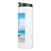 トロピカビーチ熱パーソナライズされたタンブラー タンブラー (回転右)