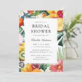 トロピカラフルカルウォーターブライダルシャワー 招待状 (スタンド正面)